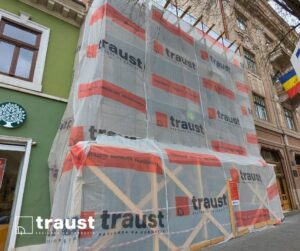 restaurare fațadă monument istoric – lucrări specializate reabilitare clădiri vechi Cluj Traust