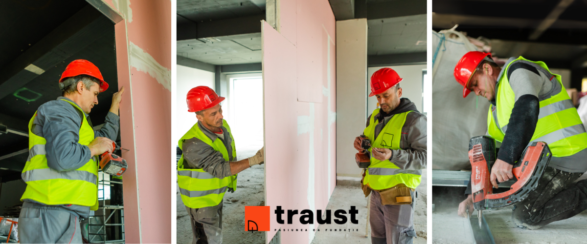 Echipa Traust Cluj – muncitori specializați în construcții, instalații și mentenanță
